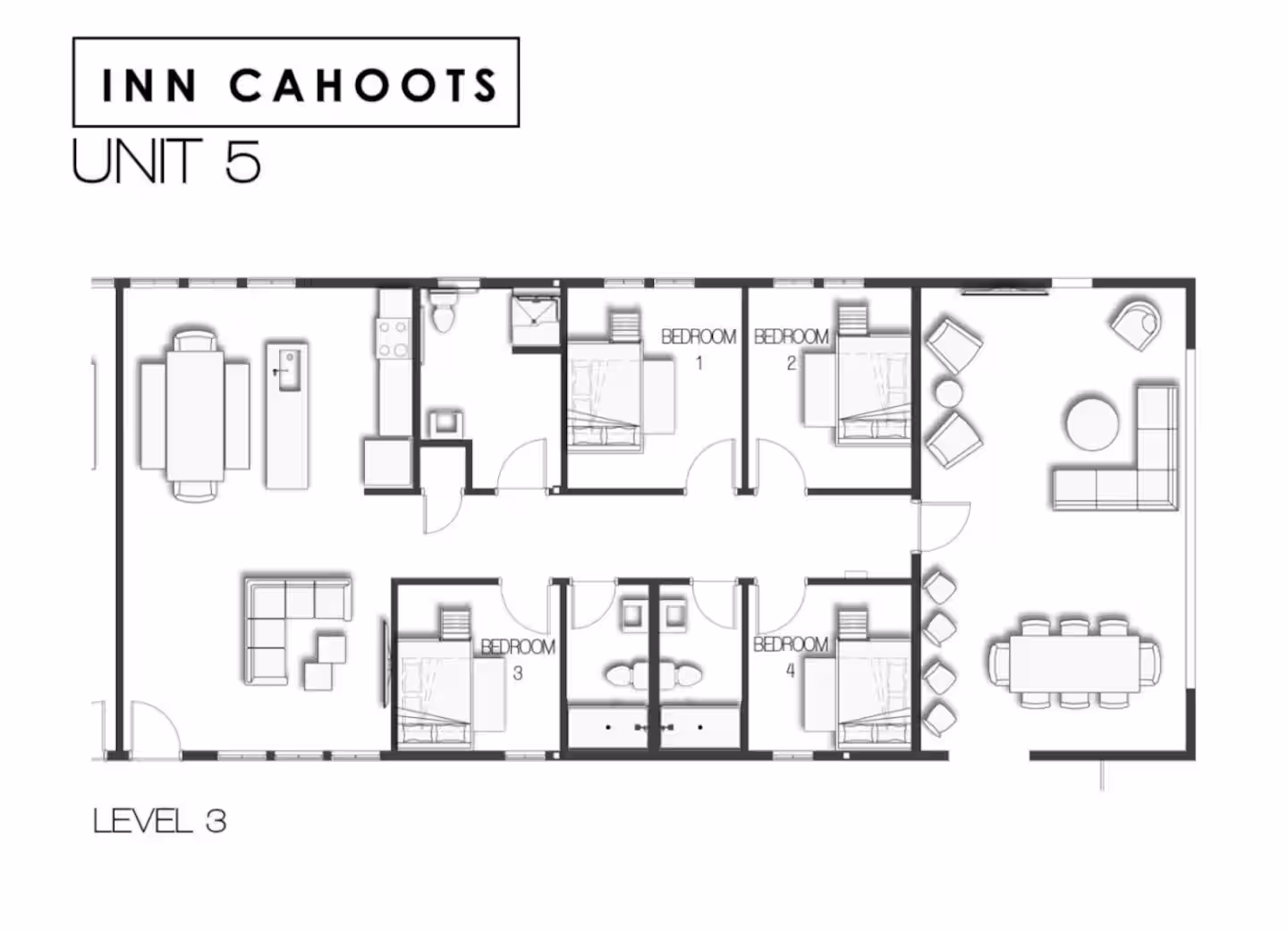INN CAHOOTS UNIT 5- 4BR/11BEDS β gallery photo 11